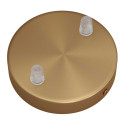 Two-hole ceiling cup with plastic cable locks - brushed bronze Creative-Cables