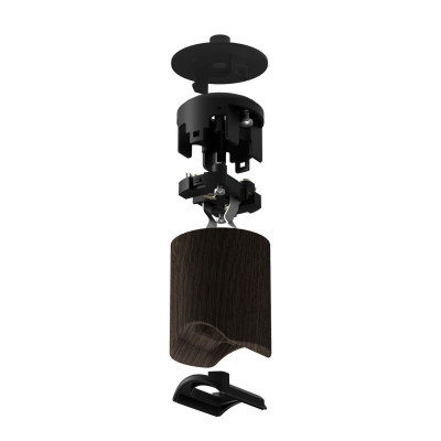 Dark brown Esse14 lamp holder for S14d linear bulb Creative-Cables