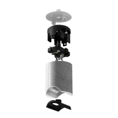 White marble Esse14 lamp holder for S14d linear bulb Creative-Cables