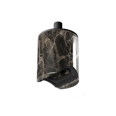 Brown marble Esse14 lamp holder for S14d linear bulb Creative-Cables