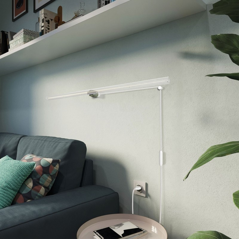 Zielona marmurkowa oprawka Spostaluce Esse14 z podwójnym wejściem przewodu do żarówki liniowej S14d Creative-Cables