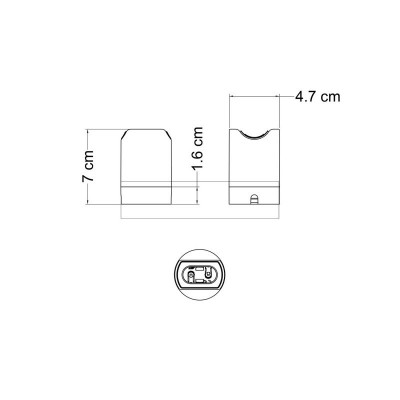 Zielona marmurkowa oprawka Spostaluce Esse14 z podwójnym wejściem przewodu do żarówki liniowej S14d Creative-Cables