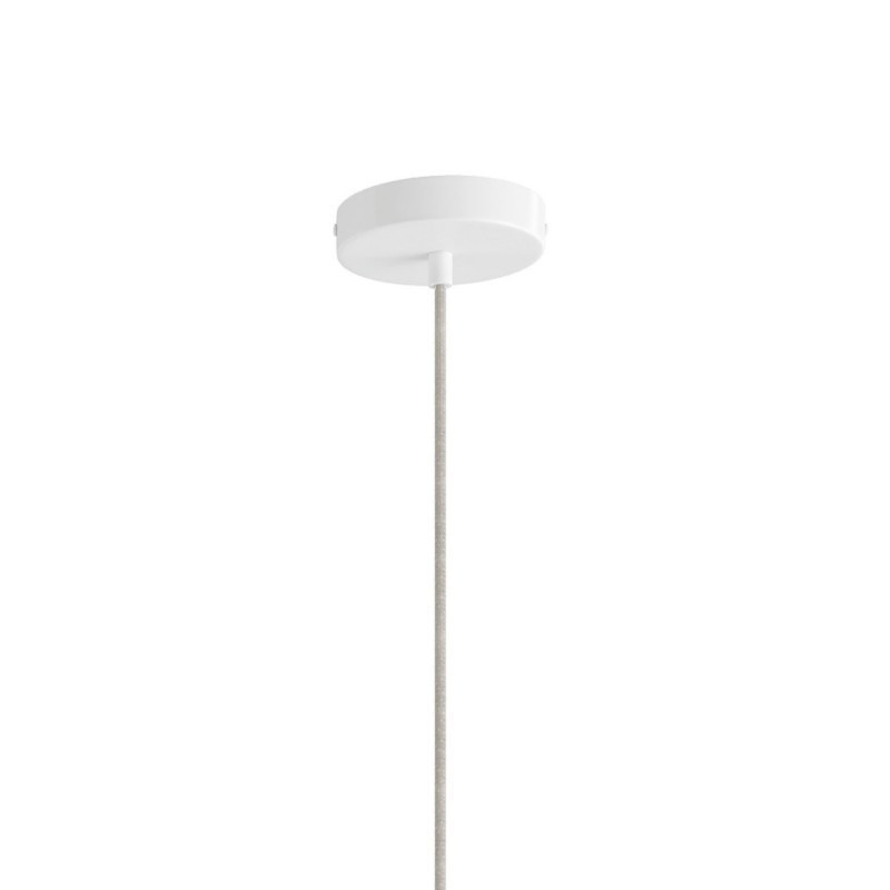 Biała lampa wisząca Esse14 z oprawką do żarówki liniowej S14d Creative-Cables