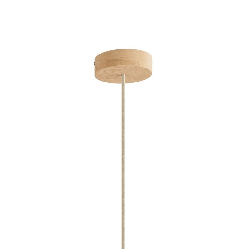 Lampa wisząca Esse14 w kolorze naturalnego drewna z oprawką do żarówki liniowej S14d Creative-Cables