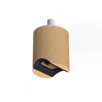 Hanging lamp Esse14 in the color of natural wood with a holder for the S14d linear bulb Creative-Cables