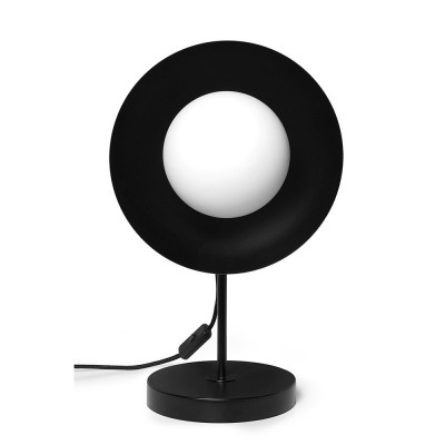 Lampa stołowa Kello ST z czarną drewnianą kulą