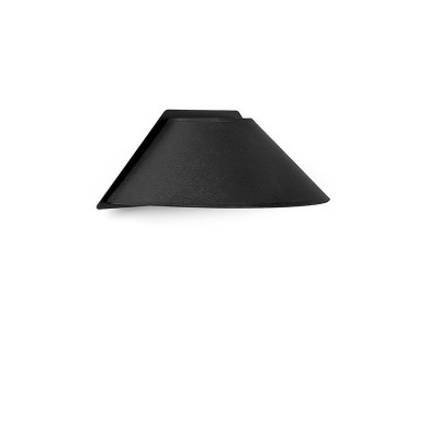 Lampa ścienna Sakosi C czarna z tekstylnym abażurem UMMO