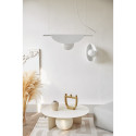 Wall lamp Sallo D white with a decorative lampshade and a white glass ball UMMO