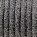 Kabel w oplocie bawełnianym B03 bazaltowy pył dwużyłowy 2x0.75