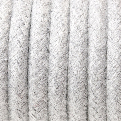 Kabel w oplocie bawełnianym B02 srebrzysta skała trzyżyłowy 3x0.75