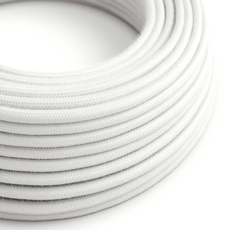 White cable Cotton Pure 2x0.75mm Creative-Cables
