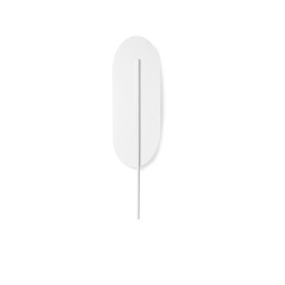 Wall lamp ROKKE white with decorative element UMMO