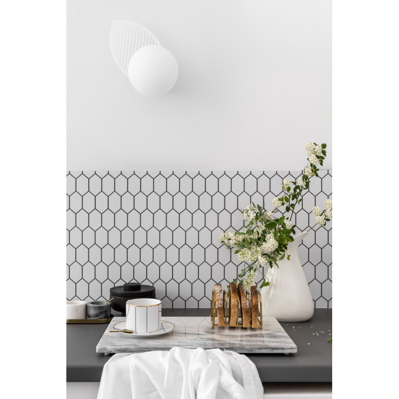 Decorative white wall lamp FYLLO B white sconce UMMO