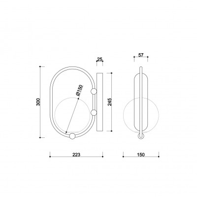 KOBAN D wall lamp / wall lamp