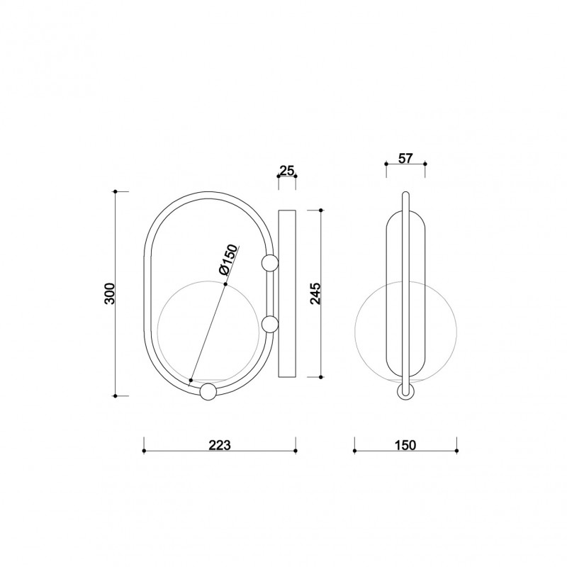 KOBAN D wall lamp / wall lamp