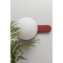 Wall lamp sconce KUUL D burgundy wall mount with white glass ball UMMO