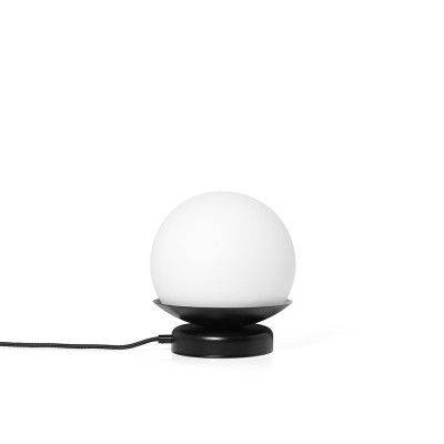 KUUL ST black table lamp with white glass globe – UMMO
