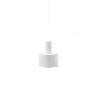 Pojedyncza biała sufitowa lampa wisząca ENKEL UMMO