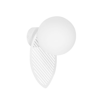 Decorative white wall lamp FYLLO B white sconce UMMO