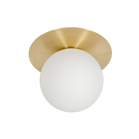 Wall lamp BORRA A modern sconce with brass disk UMMO