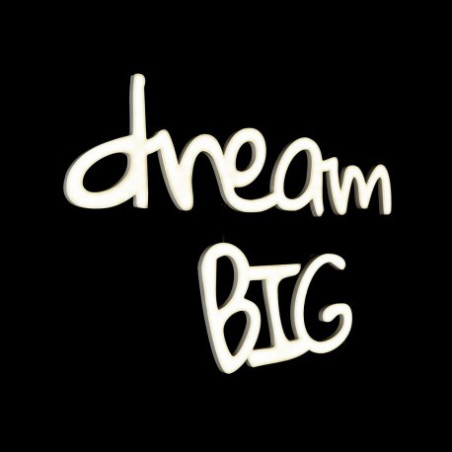 Świecący napis DREAM BIG 75cm x 46cm Ledon