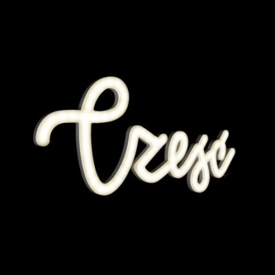 Illuminated lettering CZEŚĆ Ledon lamp Twórczywo