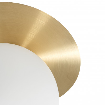 Wall lamp BORRA A modern sconce with brass disk UMMO
