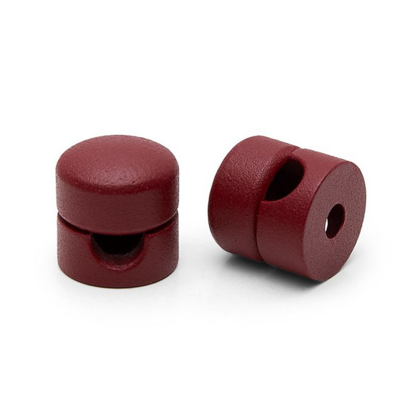 Cable holder structured burgundy