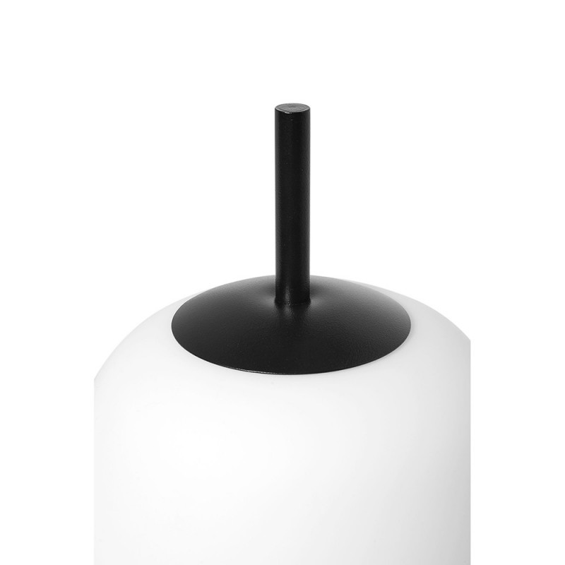 Lampa stołowa EPLI MINI ST czarna z małym białym kloszem UMMO