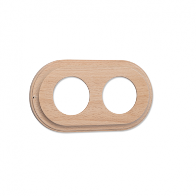Natural wooden frame for concealed fittings - double Antica Alkri