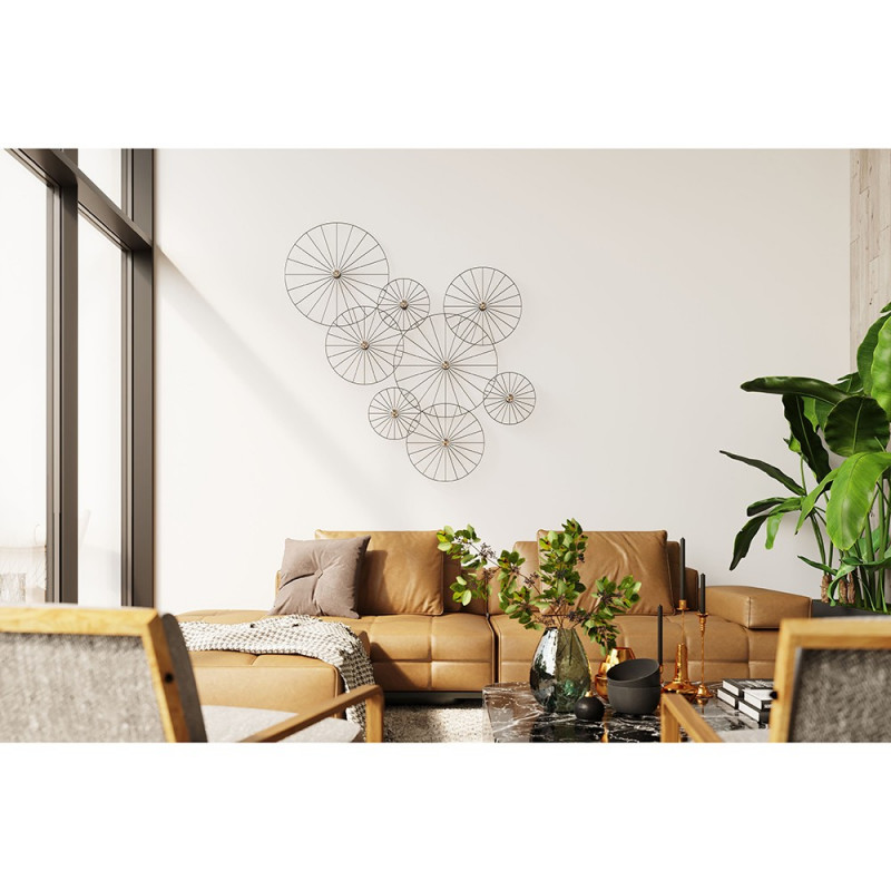 Openwork wall lamp, plafond SIRKEL 45cm black THORO