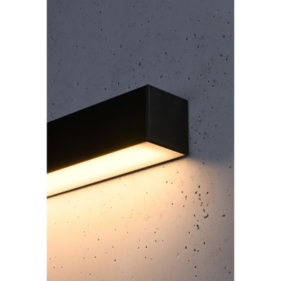Lampa ścienna, kinkiet PINNE 90 3000K czarny THORO