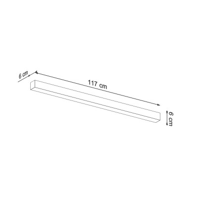Wall lamp, sconce PINNE 118 3000K black THORO