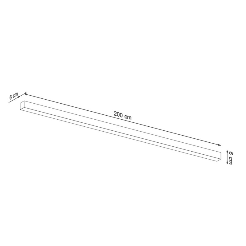 Wall lamp, sconce PINNE 200 3000K white THORO