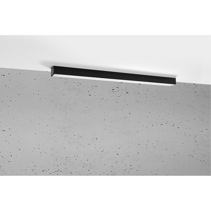 Ceiling lamp, plafond PINNE 90 3000K black THORO