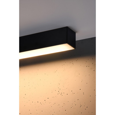 Ceiling lamp, plafond PINNE 90 3000K black THORO