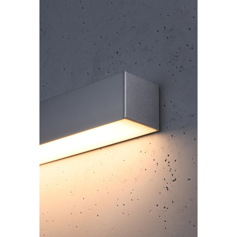 Lampa ścienna, kinkiet PINNE 118 3000K szary THORO