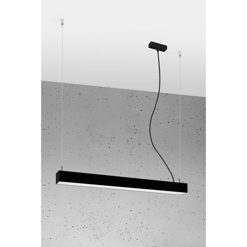 Hanging lamp PINNE 67 3000K black THORO