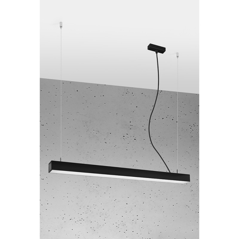 Hanging lamp PINNE 90 3000K black THORO