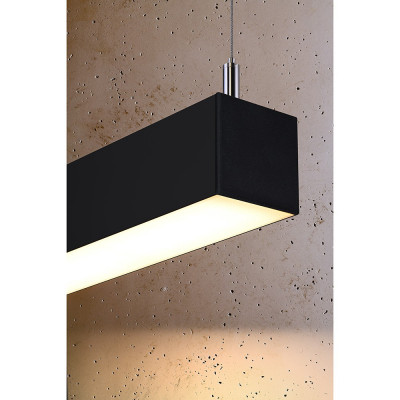 Hanging lamp PINNE 90 3000K black THORO