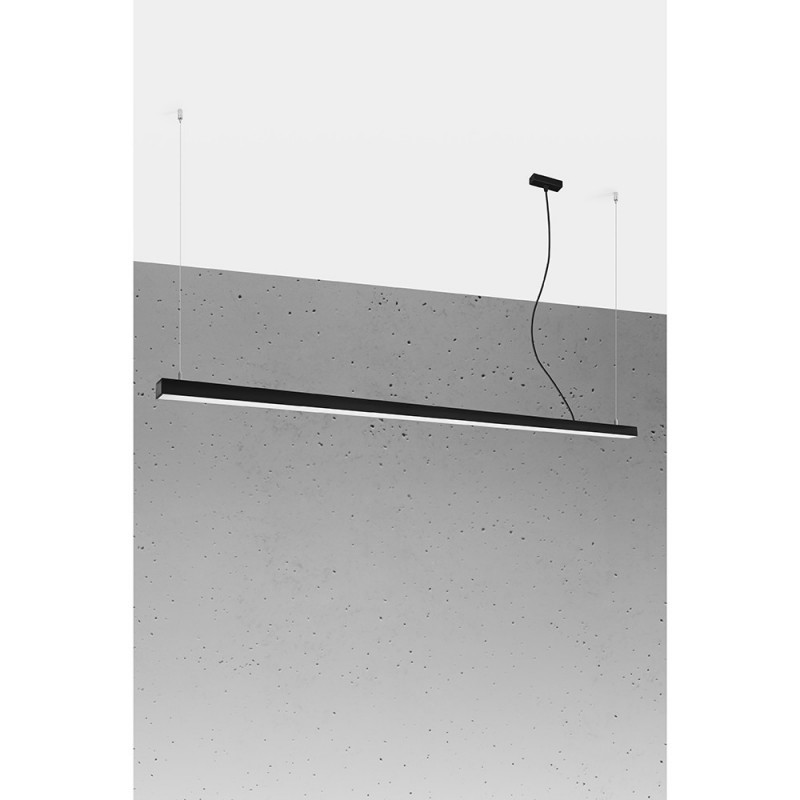 Hanging lamp PINNE 200 3000K black THORO