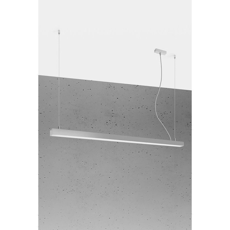 Hanging lamp PINNE 150 3000K grey THORO