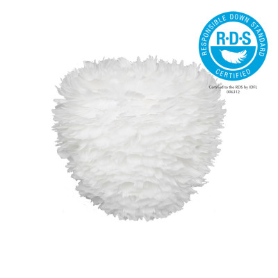 White lamp with feathers Eos Evia Medium UMAGE