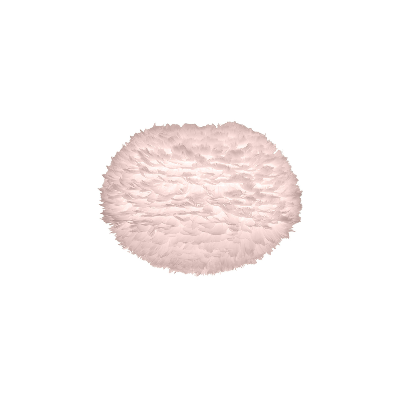 Light rose lamp with feathers EOS Large UMAGE