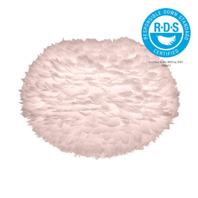 Light rose lamp with feathers EOS Large UMAGE