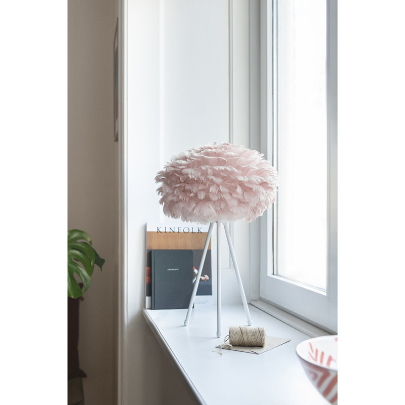 Lamp with feathers EOS mini pink UMAGE