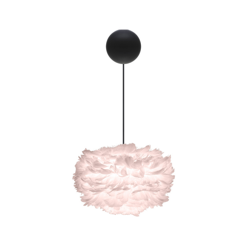 Lamp with feathers EOS mini pink UMAGE