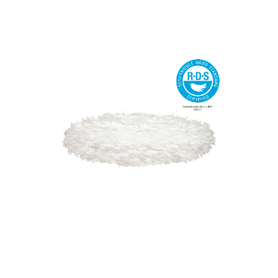 White lamp with feathers Eos Esther Medium oval 60cm UMAGE