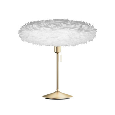 White lamp with feathers Eos Esther Medium oval 60cm UMAGE