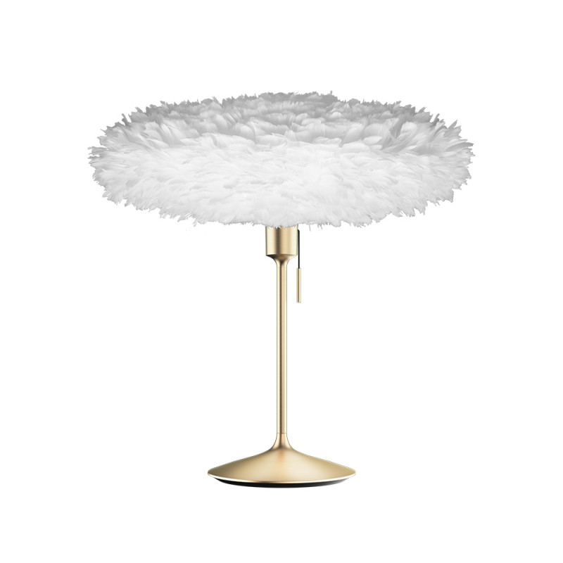White lamp with feathers Eos Esther Medium oval 60cm UMAGE
